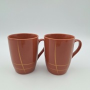 Zestaw 2 kubków Riverdale Suzie Brique 14cm – Styl Loft / Boho