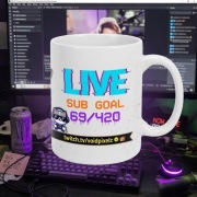 Smieszny prezent dla streamera kubek twich subskrybuj
