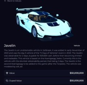 Roblox jailbreak javelin