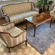 Komplet mebli stylowy drewno odnowiony styl ludwik