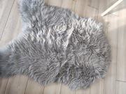 PIĘKNY DYWANIK SZARY długie włosie miły w dotyku