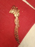 Nóż indonezyjski z drewna trak; Wayang Puppet...