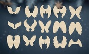 Zestaw 10 drewnianych dekorów Skrzydła Anioła pełne Idealne do DIY