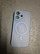 Etui Iphone 16 Apple MagSafe + szkiełko na aparat Niebieskie Nowe