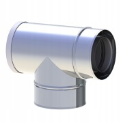 Trójnik podłączeniowy 80*125 z rewizją 90 stopni