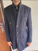 Zara płaszcz z kamizelką męski granatowy rozmiarXL