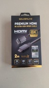 Kabel HDMI - HDMI 8K GOLDENLINE 8K 4K V2.1B 2 m