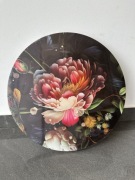 Zestaw 3 obrazów wzór kwiatowy