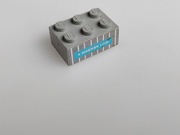 Lego stary klocek 3002oldpb07 do 1650 z lat 70 - naklejka Maersk line