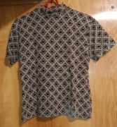 Bluzka z krótkim rękawem ze złotymi zdobieniami wallis XL