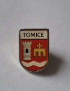 Herb gmina Tomice 1 przypinka pin odznaka wpinka