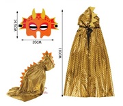 Strój dinozaura, peleryna z dinozaurem,maska, smok,przebranie dinozaura