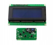 Wyświetlacz LCD 4x20 2004 PCF8574T niebieski z konwerterem I2C