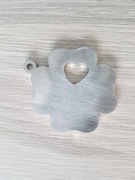 Brelok breloczek koniczynka z sercem