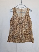 Bluzka jedwabna top Michael Kors panterka