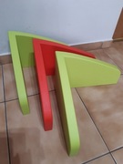 Sprzedam: Zestaw 3 półek ściennych IKEA MAMMUT (czerwona i  2szt. zielone