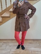 Płaszczyk krótki,  skórzany, brązowy rozm.M firmy Wilsons, nowy bez metek