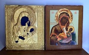 Ikona Matka Boża Ukój Mój Smutek XIX w. Rosja ryza złocona