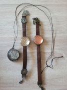Zestaw biżuterii 2x bransoletka i wisior żywica Handmade 
