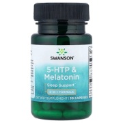 5-HTP i melatonina (3mg) SWANSON, 90 kapsułek