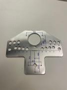 SZABLON UNIWERSALNY do montażu zawiasów meblowych