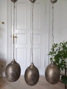 Indyjskie ażurowe metalowe lampy boho