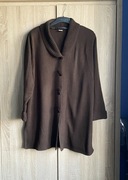 Brązowy długi sweter Kardigan zapinany XXL 44