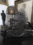 Piłsudski popiersie,stara plakieta konturowa F.Robakowski 1922 r