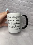 Kubek 330 ml nic nie warte znajomości Paluch czarny