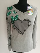 Desigual Bluzka R S M Bawełna Nowa Idealna