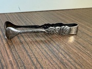 Śliczne zabytkowe Szczypce do cukru platerowane z motywem róży Art Nouveau