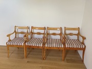 Fotele stylowe 4 szt lite drewno-komplet