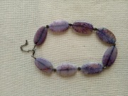 Naszyjnik z agatu fioletowego