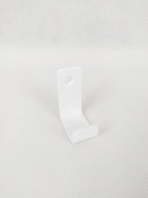 Wieszak haczyk metalowy biały na ubrania, ręczniki