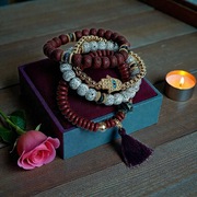 Zestaw bransoletek Hamsa Dłoń Fatimy Boho Chwost