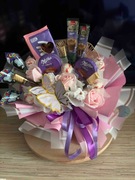 Bukiet jadalny i zdrapki Dzień Babci i Dziadka, urodziny, imieniny