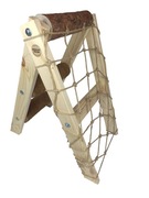 Drapak dla kota, drabinka drewniana, sizal, kokos