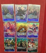 9 kart One piece card super rare OP05-OP08 