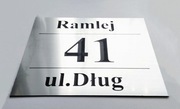 Wysokiej klasy elegancka Tabliczka adresowa grawer