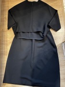 COS efektowny komplet /L/ czerń oversize spódnica + bluza