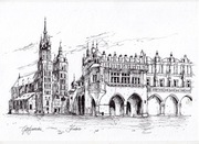 .Akwarela 21X30 cm Kraków