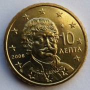 GRECJA  2006 10 CENTÓW UNC !!!!!!!!!!