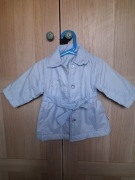 Kurtka płaszczyk wiosenny błękit r. 74