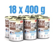 Raw Paleo Cod Light Adult 18x 400g mokra karma z dorszem dla psów dorosłych