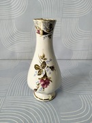 Porcelanowy wazonik złota róża 