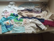 14szt dziecięca paka ubrań koszulki pajacyki różne marki r 56-68