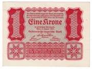 1 Korona (Eine Krone) 1922 Austria  Stan UNC  Rzadki stan!