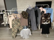 tanio zestaw 18 szt odzieży s/m Zara Bershka H&M