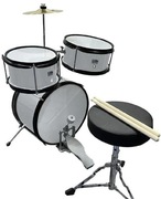 Perkusja dziecięca Vibe komplet bębny dla dzieci zestaw + stołek pałki