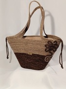 Nowa Torebka Damska Kosz Miejski ze Sznurka Bawełnianego LUNA S Rękodzieło 